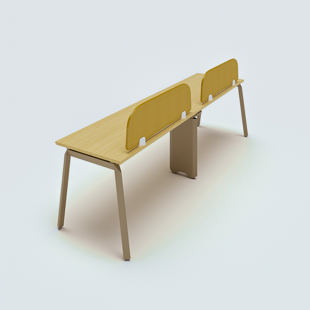 Single side workstation for 2 people