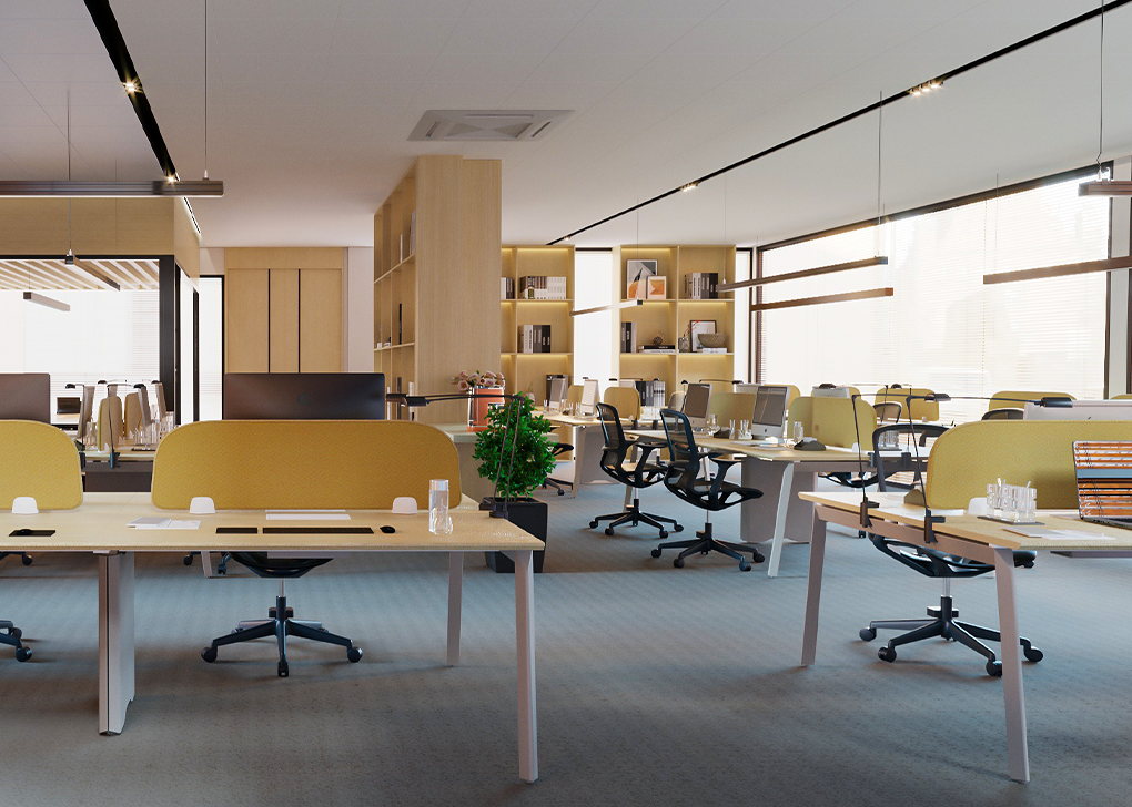 Single side workstation for 1 person