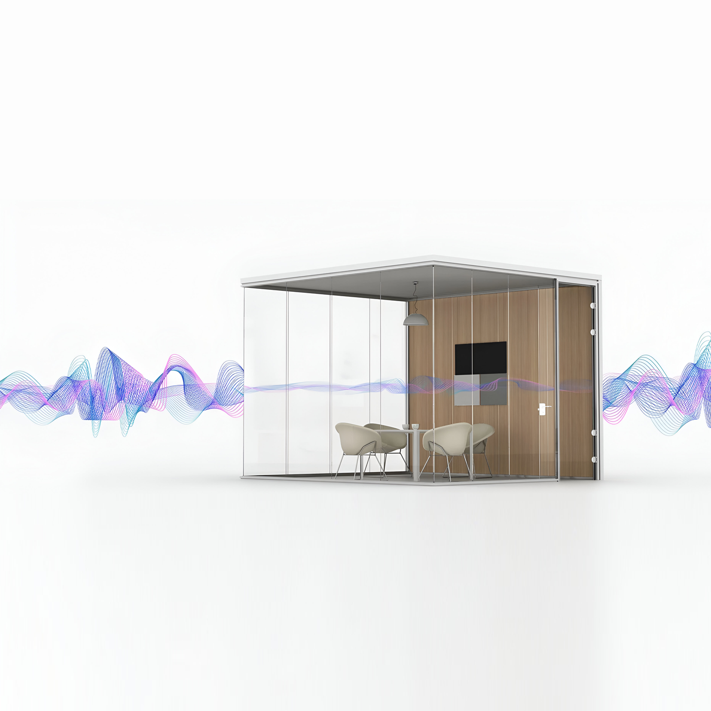 Ndarëse e vetme prej xhami pa kornizë