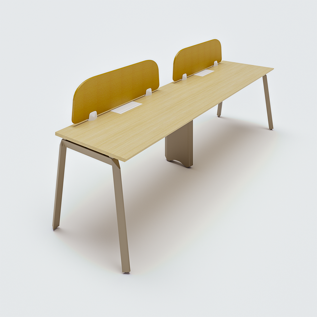 Single side workstation for 2 people