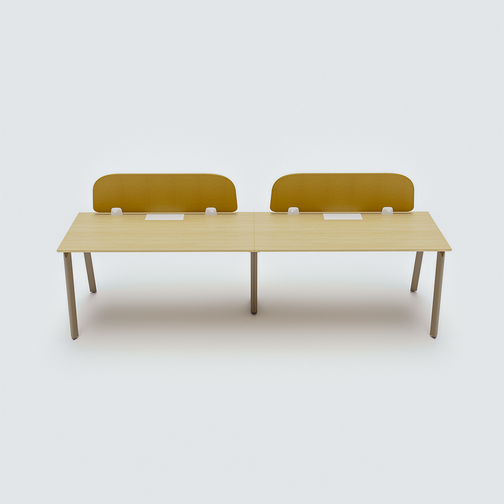 Single side workstation for 2 people