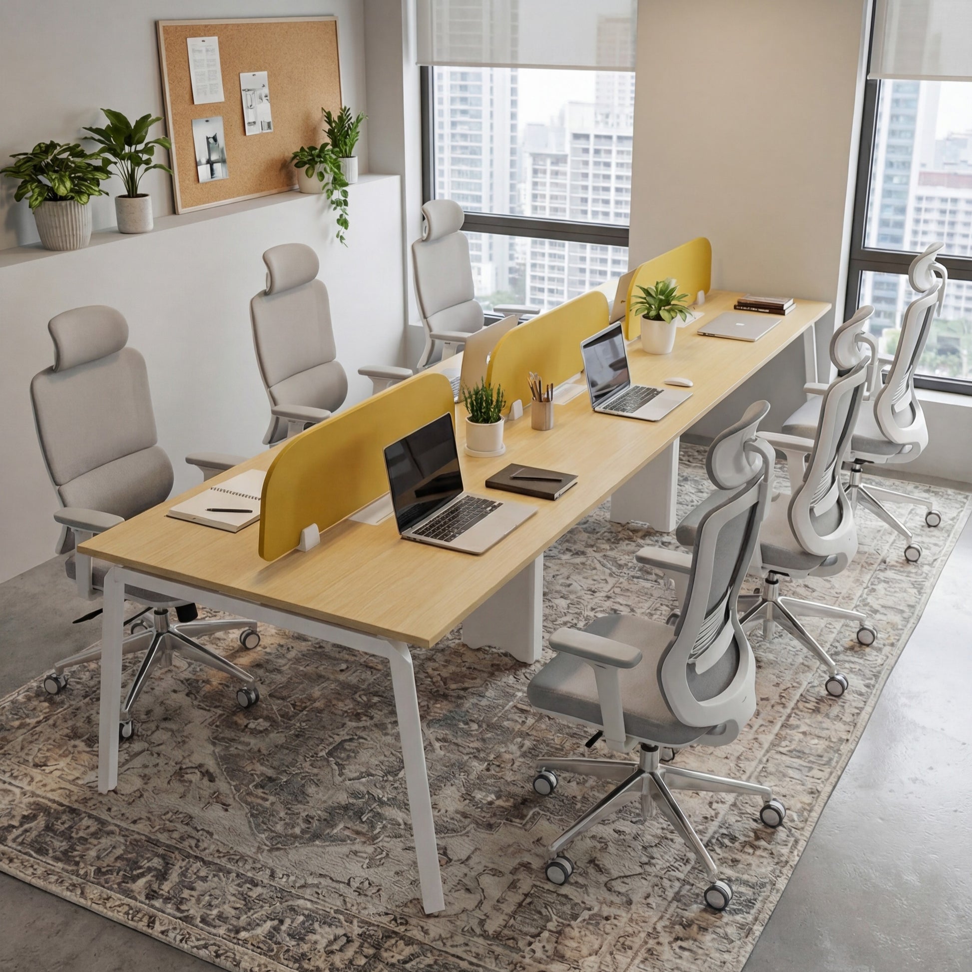 Double sided workstation for 6 people - Bellucci & Ross